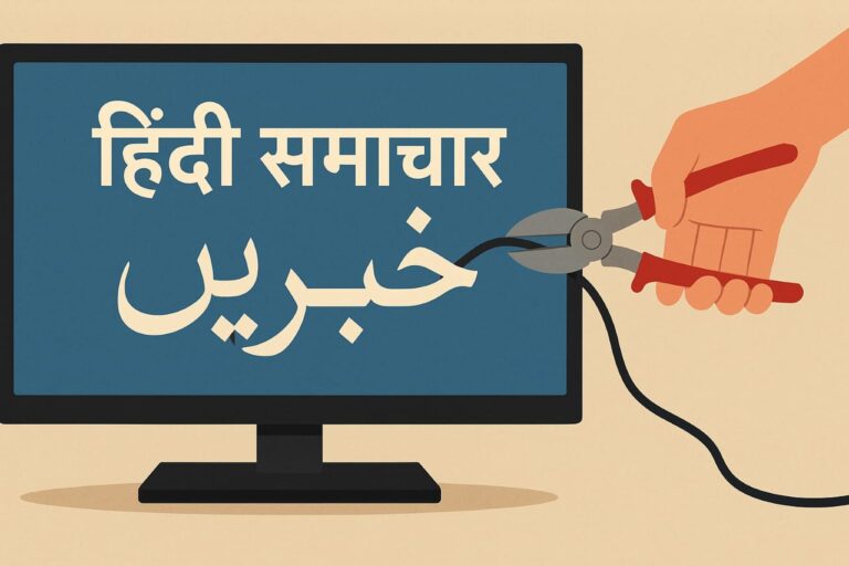 اردو الفاظ کے استعمال پر ہندی نیوز چینلوں کو وزارت اطلاعات کا نوٹس