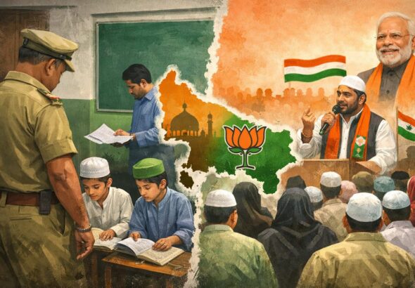 مدارس پر کارروائیوں کے بیچ بی جے پی کی اقلیتی رسائی مہم شروع