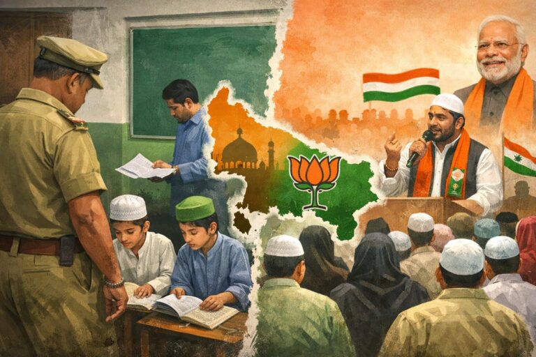 مدارس پر کارروائیوں کے بیچ بی جے پی کی اقلیتی رسائی مہم شروع