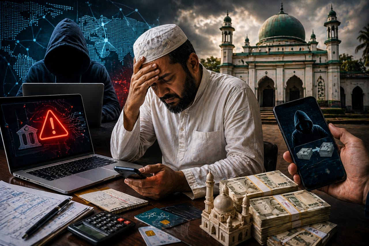 مدرسے کی مرمت کے نام پر بڑا فراڈ، سائبر ٹھگ 2.21 کروڑ روپے لے اڑے