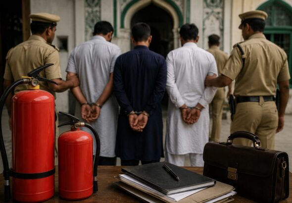 اترپردیش: سرکاری کارروائی کے نام پر مدارس سے جبری وصولی کرنے والے تین ملزمان گرفتار